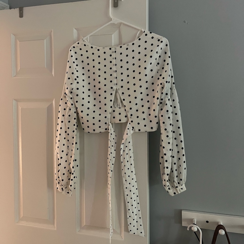 Revolve polka dot top size small